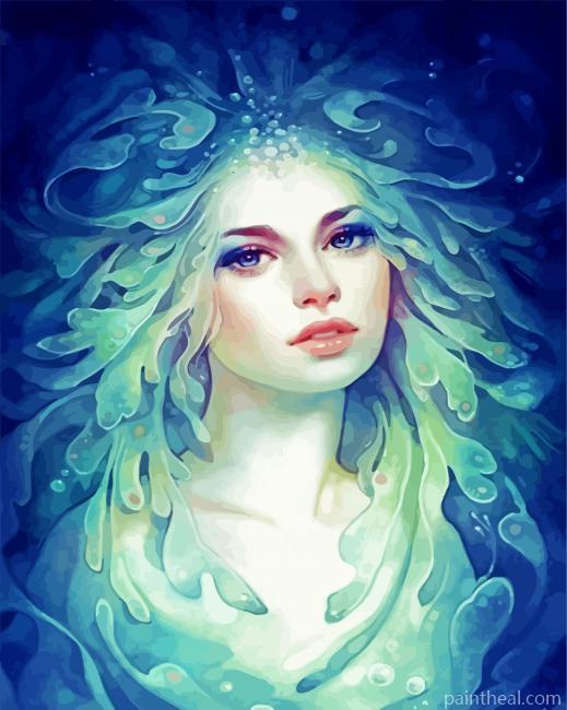 Sea Woman Painting By Numbers Kits