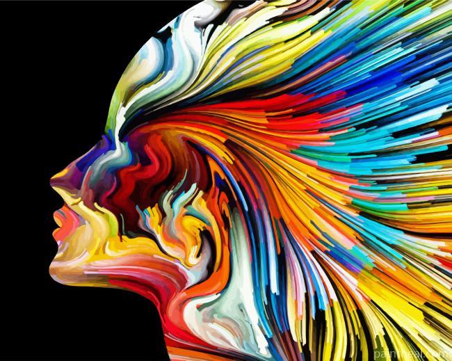 Psychadelic Woman Painting By Numbers Kits