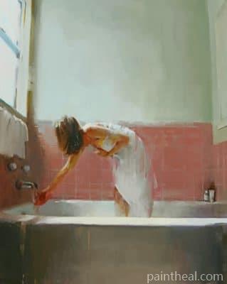 Bathing Woman Painting By Numbers Kits