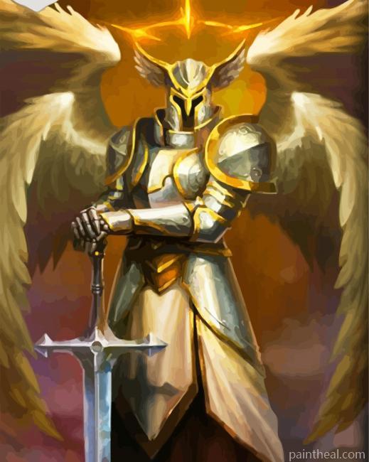 Arch Angel Illustration Painting By Numbers Kits