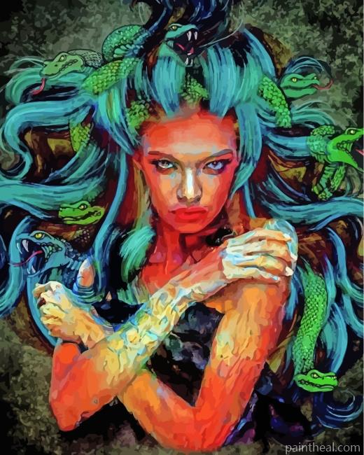 Fantasy Medusa Art Painting By Numbers Kits