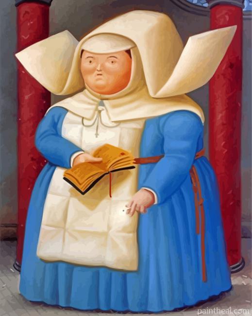 Aesthetic Fat Nun Painting By Numbers Kits