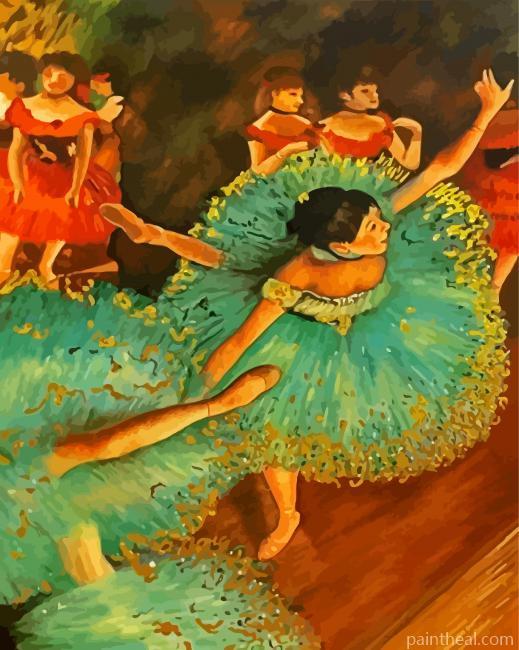 The Green Dancer Painting By Numbers Kits