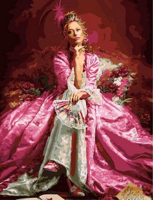 Beautiful British Woman People Painting By Numbers Kits
