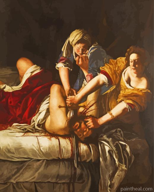 Judith Slaying Holofernes Gentileschi Painting By Numbers Kits