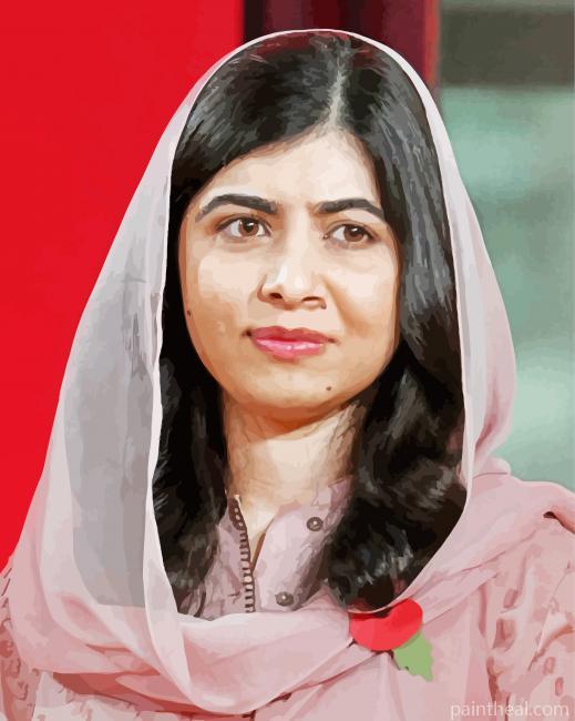 Malala Yousafzai Painting By Numbers Kits