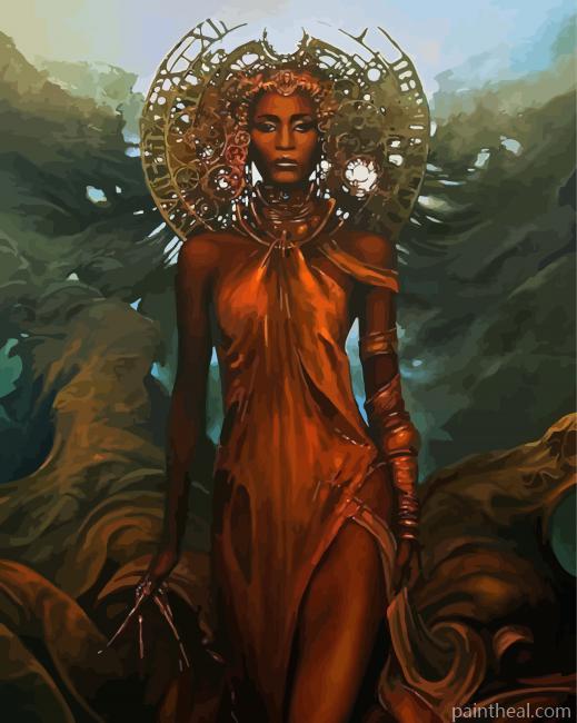 Black Goddess Painting By Numbers Kits