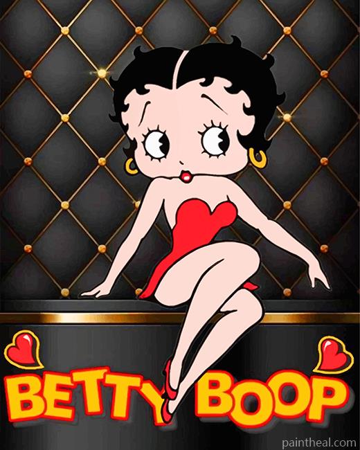 Betty Boop Illustration Painting By Numbers Kits