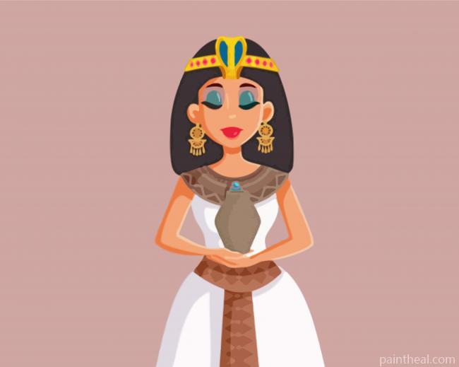Aesthetic Egyptian Woman Painting By Numbers Kits