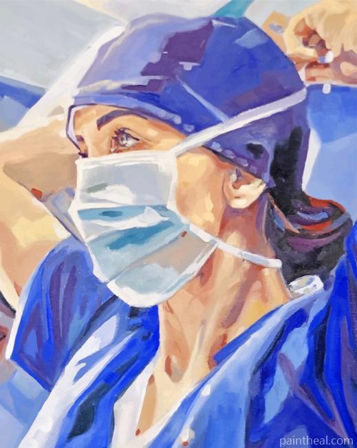Woman Doctor Painting By Numbers Kits