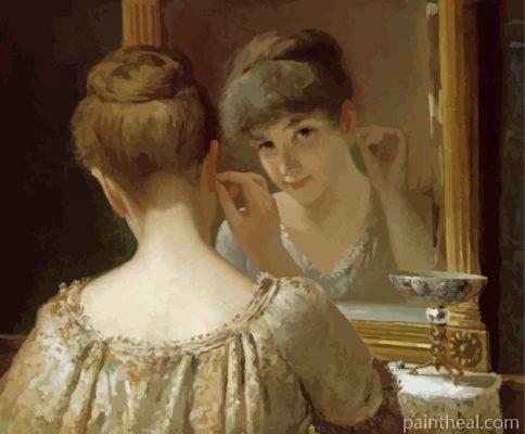 Looking At The Mirror Painting By Numbers Kits