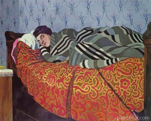 Femme Couchee Dormant Painting By Numbers Kits