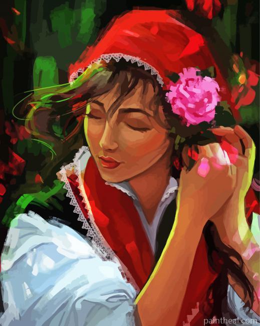 Beautiful Bulgarian Lady Painting By Numbers Kits