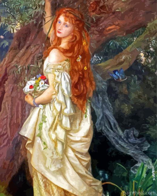 Arthur Hughes Ofelia Pre Raphaelites Painting By Numbers Kits