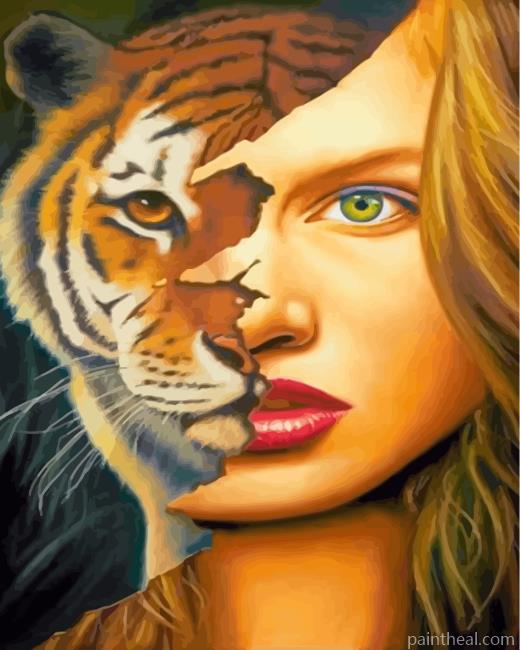 Tiger Lady Painting By Numbers Kits