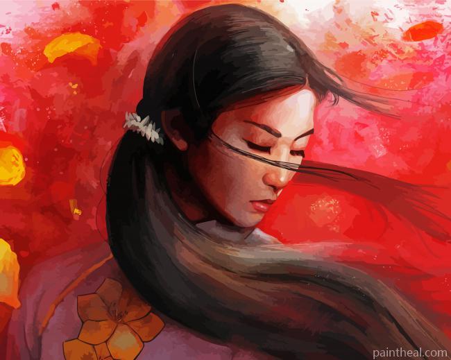 Vietnamese Woman Painting By Numbers Kits