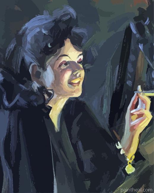 Woman Smoking Anders Zorn Painting By Numbers Kits