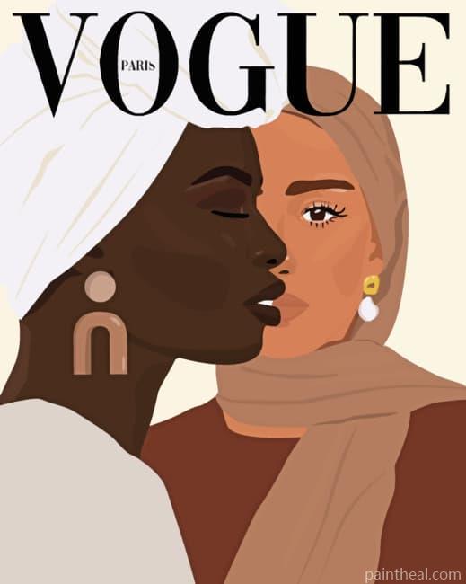 Vogue Magazine Cover Painting By Numbers Kits