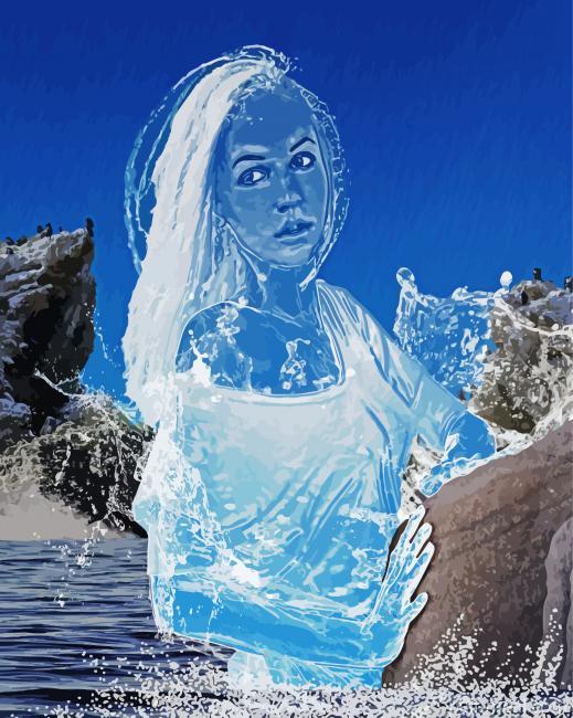 Water Woman Art Painting By Numbers Kits