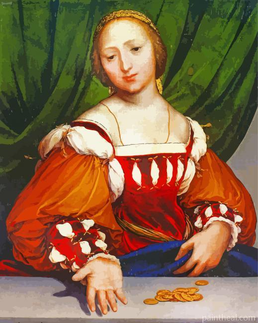 Lais Corinthiaca By Holbein Painting By Numbers Kits