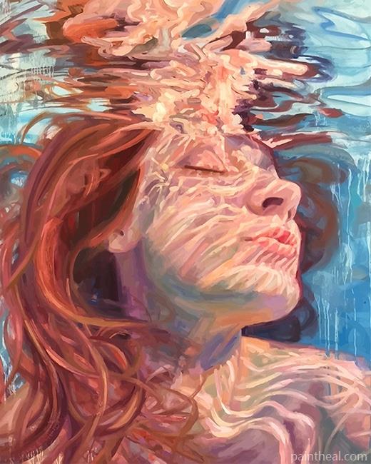 Woman In The Water Art Painting By Numbers Kits
