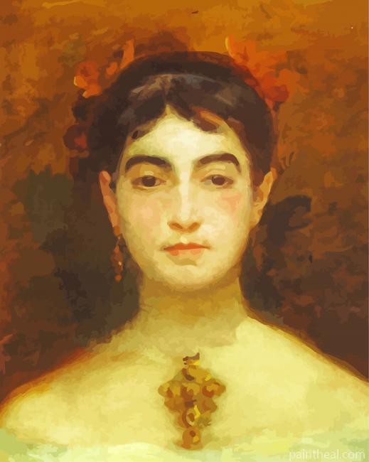 Self Portrait Marie Bracquemond Painting By Numbers Kits