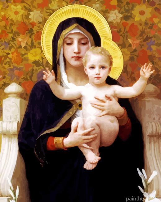 Aesthetic The Blessed Mary Painting By Numbers Kits