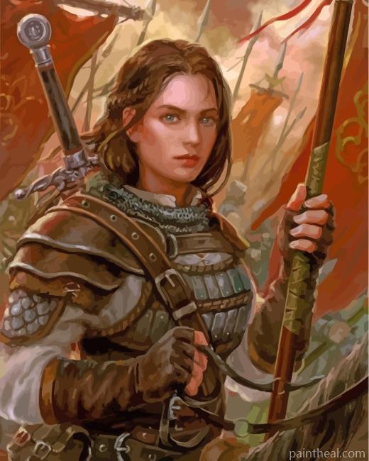 Fantasy Female Warrior Painting By Numbers Kits