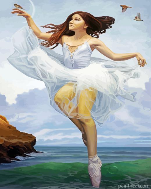 Ballerina Girl Soul Art Painting By Numbers Kits
