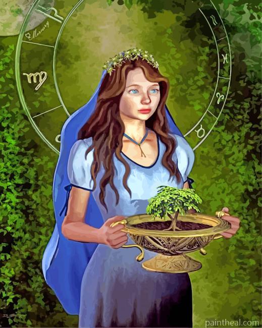 Gorgeous Virgo Painting By Numbers Kits