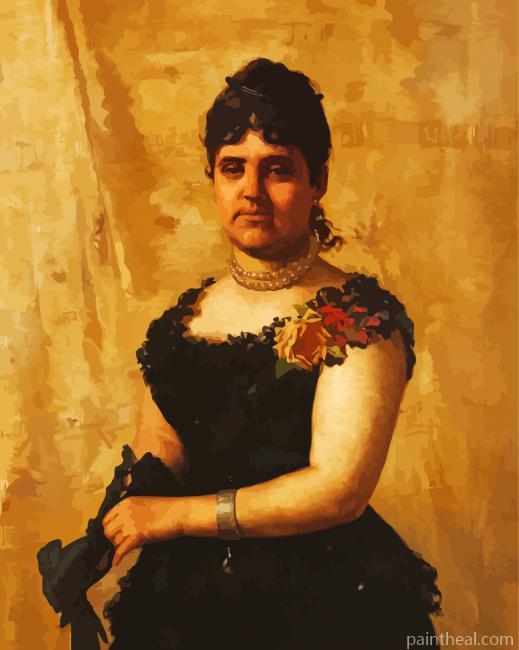 Portrait Of D Maria Isabel Da Costa Sao Romao By Malhoa Painting By Numbers Kits