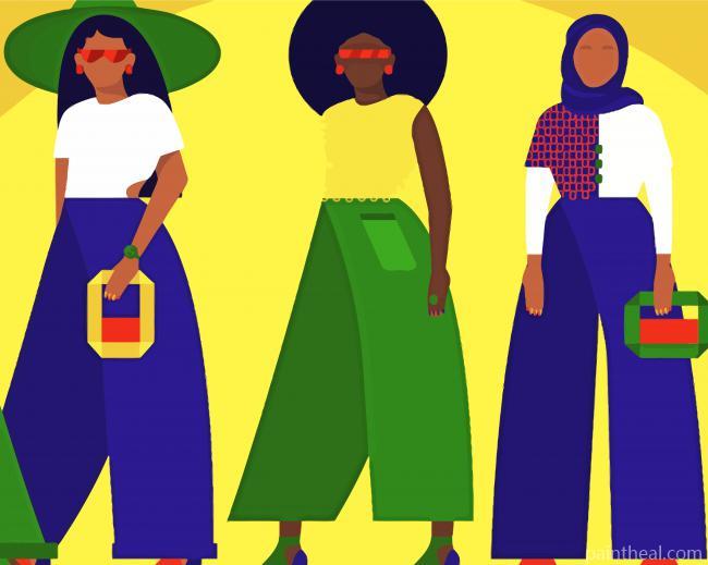 Women Of Color Painting By Numbers Kits