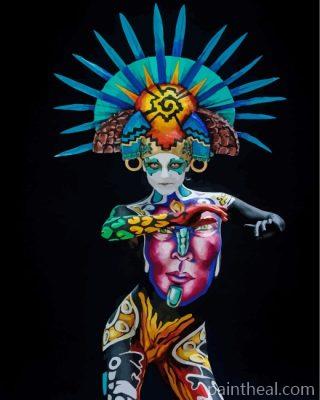 Artistic Woman Painting By Numbers Kits