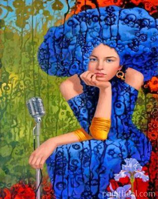 Bored Singer Lady Painting By Numbers Kits