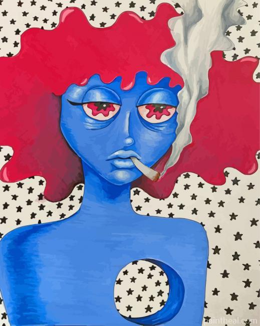 Indie High Woman Painting By Numbers Kits