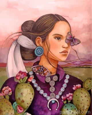 Navajo Woman Painting By Numbers Kits