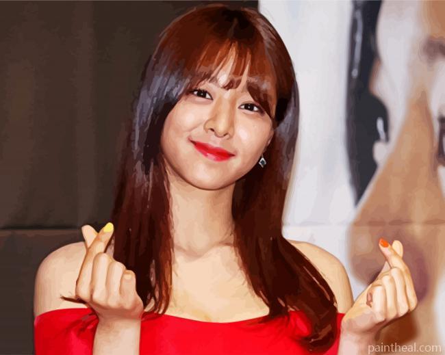 Cute Seol In ah Painting By Numbers Kits