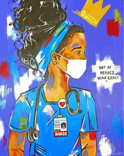 Nurse Girl Art Painting By Numbers Kits