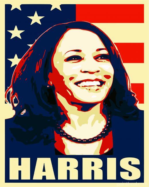 Kamala Harris Poster Painting By Numbers Kits