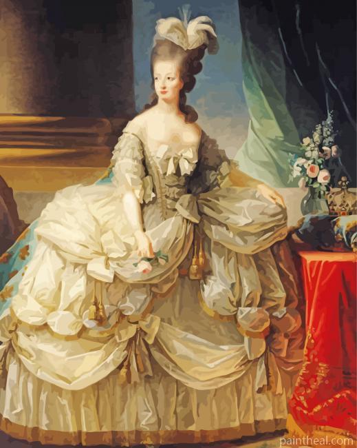 Aesthetic Queen Marie Antoinette Painting By Numbers Kits