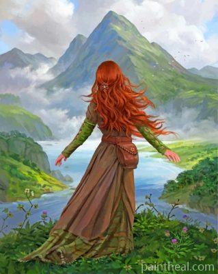 Girl In Nature Painting By Numbers Kits
