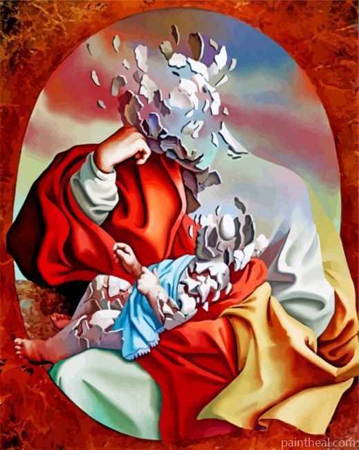 Matrrnidad Renacentista Painting By Numbers Kits