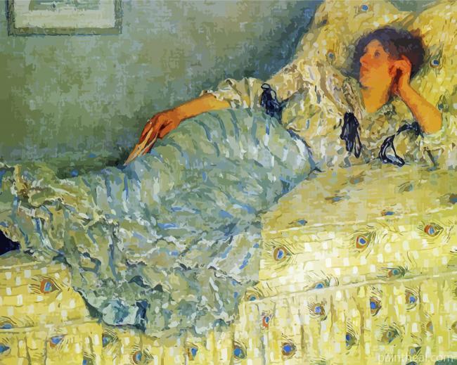Lady On Bed By Emanuel Philips Fox Painting By Numbers Kits
