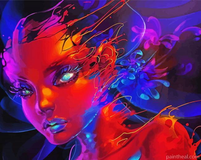 Magical Mind Girl -Paint By Numbers Painting By Numbers Kits