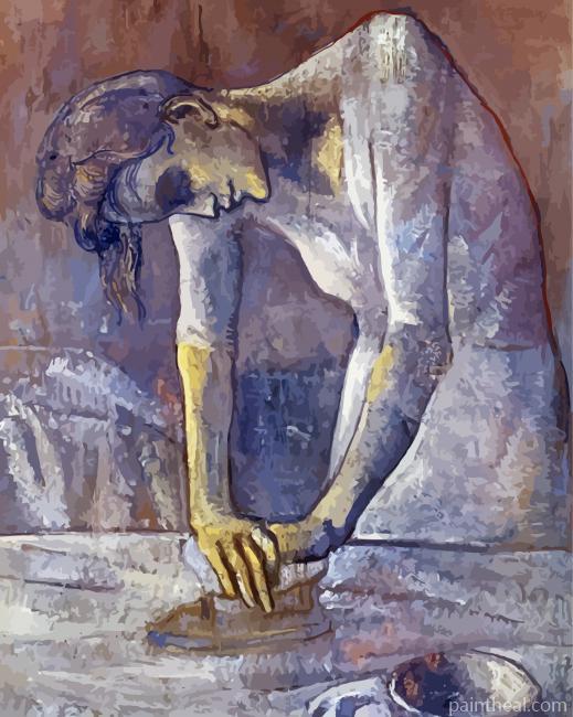 Woman Ironing Picasso Art Painting By Numbers Kits