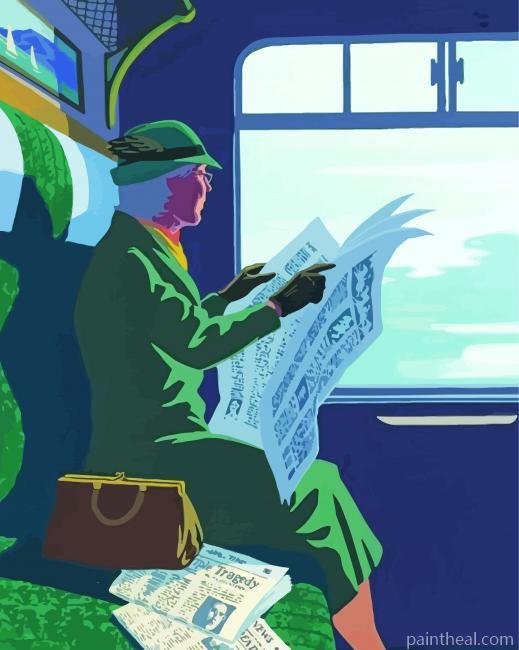 Miss Marple Reading Painting By Numbers Kits