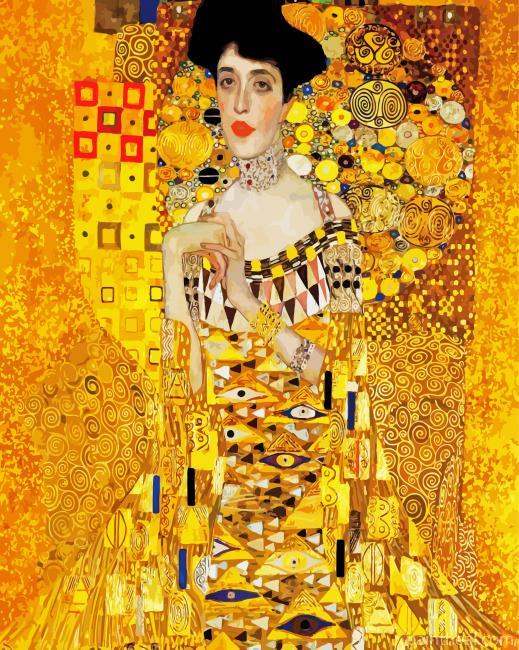 Lady In Gold Art Painting By Numbers Kits