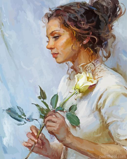 Beautiful Woman Daniel Gerhartz Painting By Numbers Kits