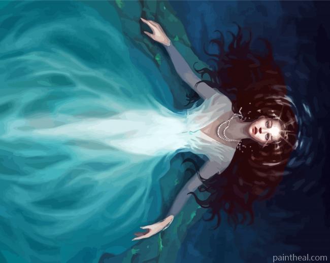 Woman In Dress Art Painting By Numbers Kits