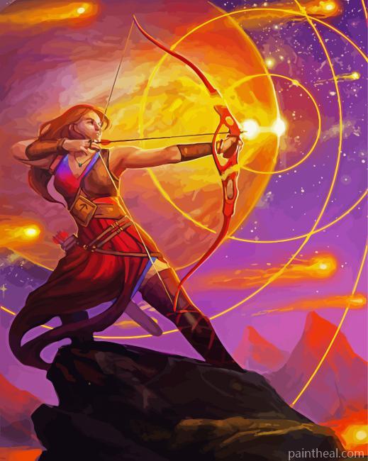 Zodiac Sagittarius Sign Painting By Numbers Kits